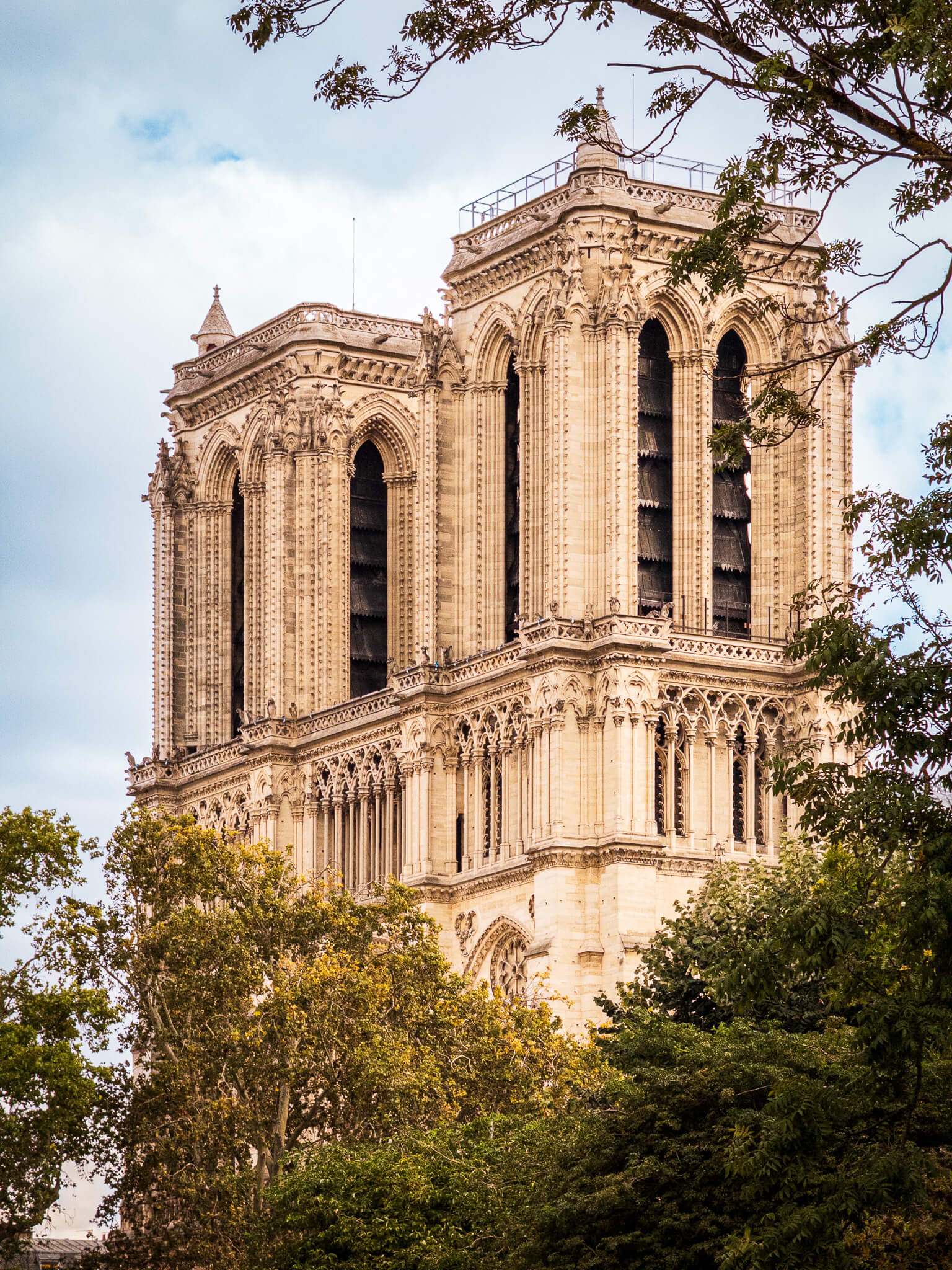 The towers of Notre-Dame de Paris