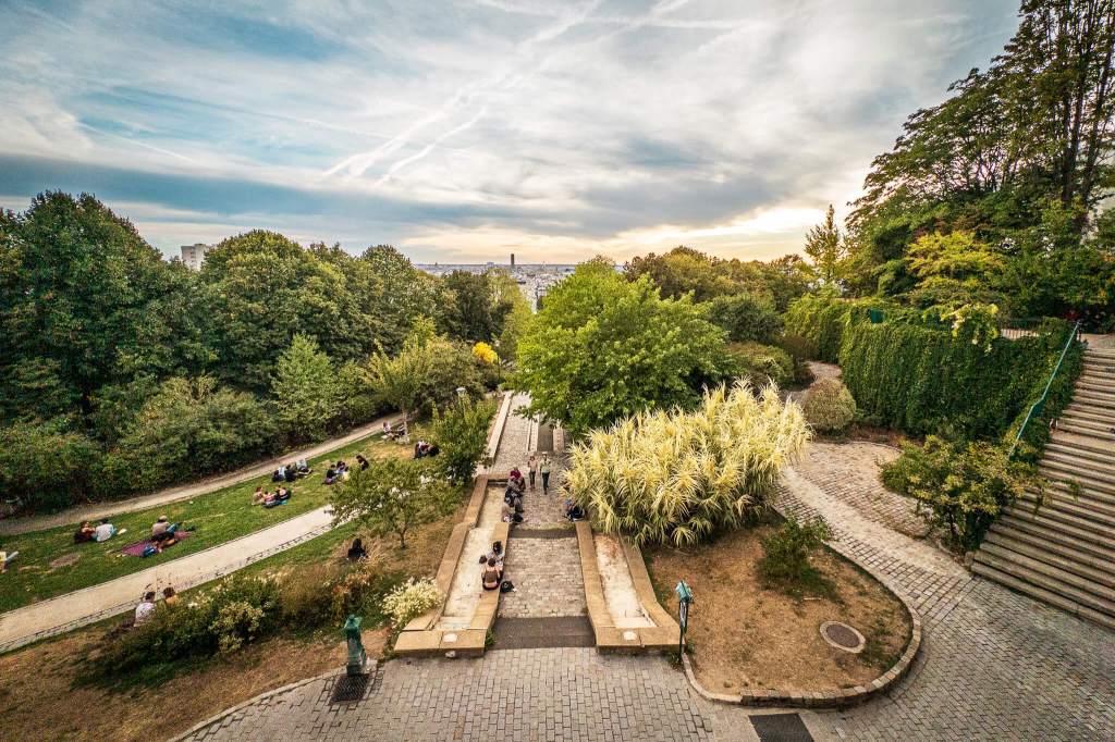 Parc de Belleville in Paris