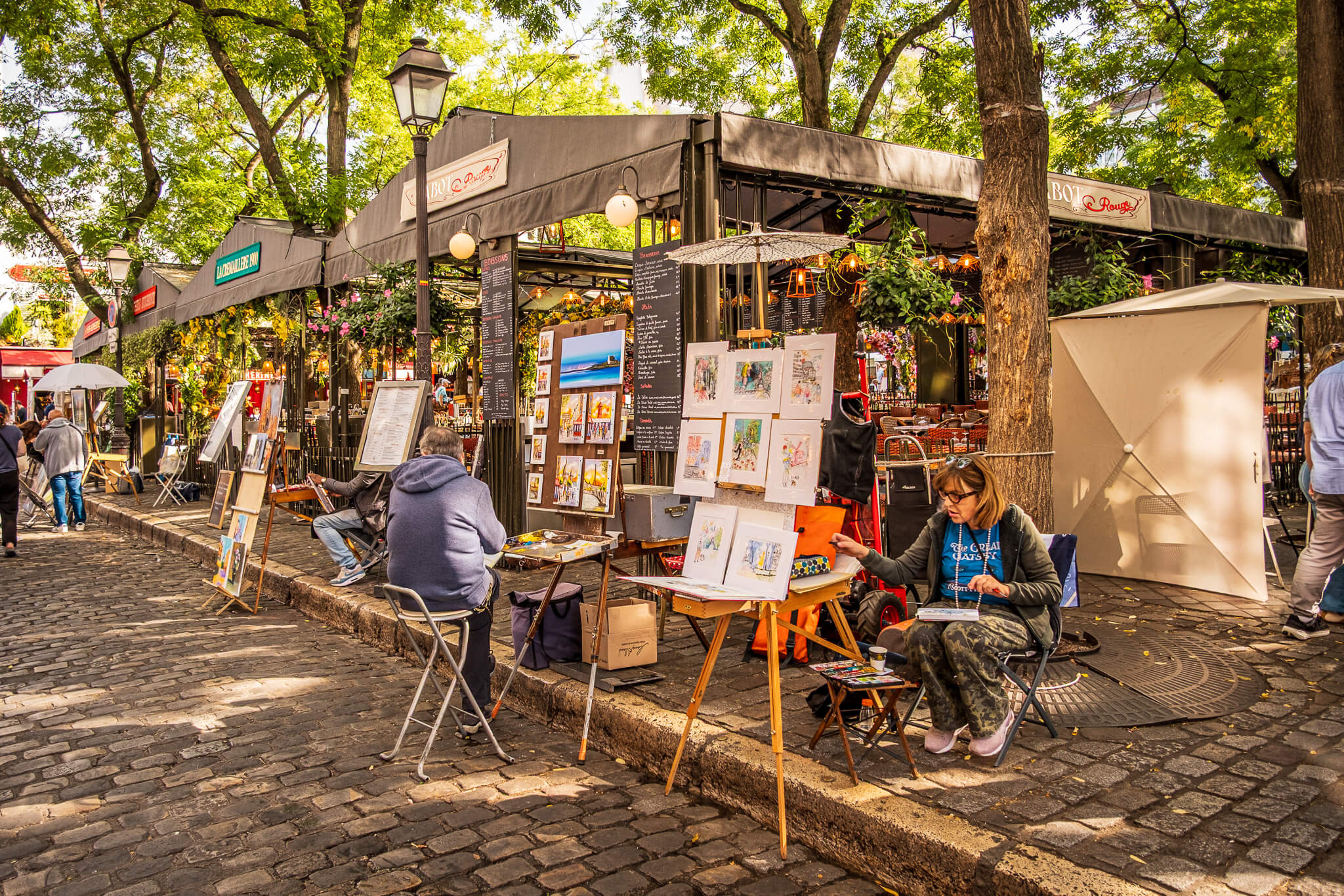 Artists at Place du Tertre in Montmartre, Paris
