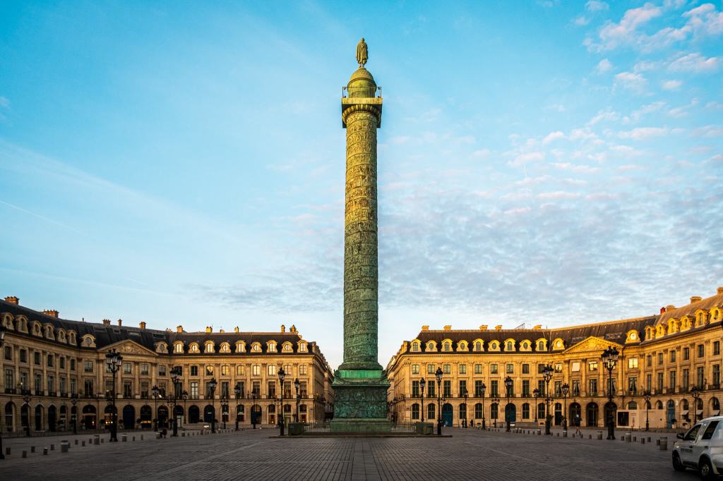 Place Vendôme and the Vendôme Column in Paris